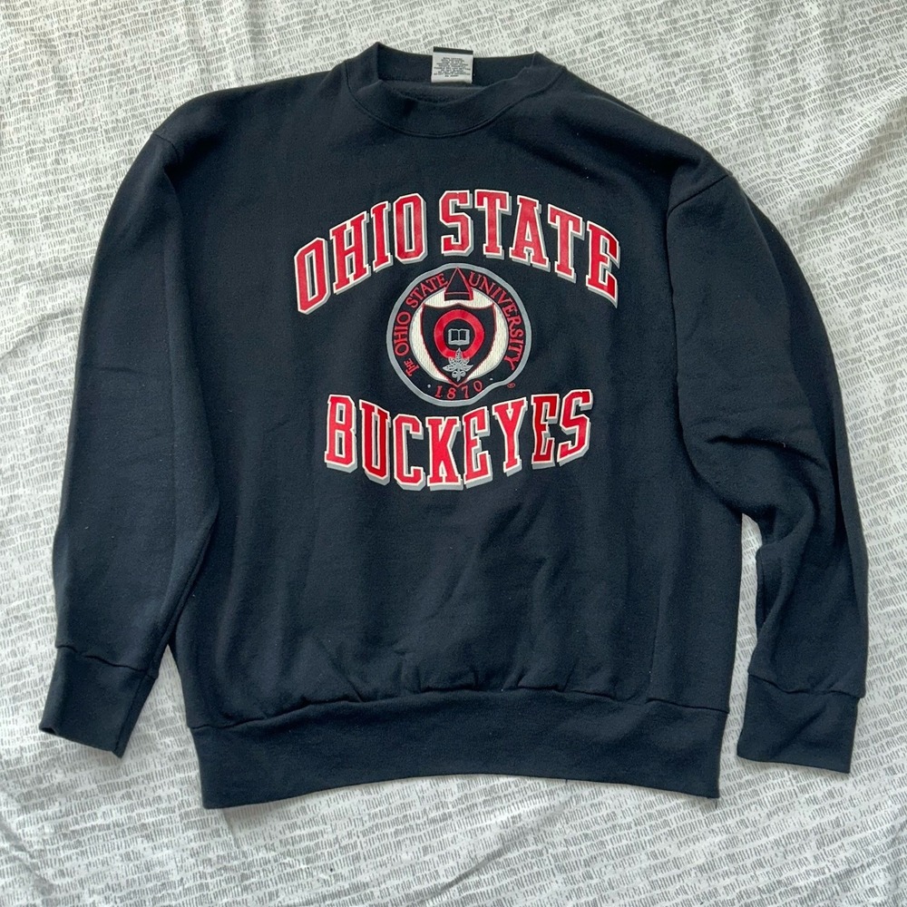 Vintage Ohio State Buckeyes Sweater Mens XL NCAA Football Signal Sport Crewneck